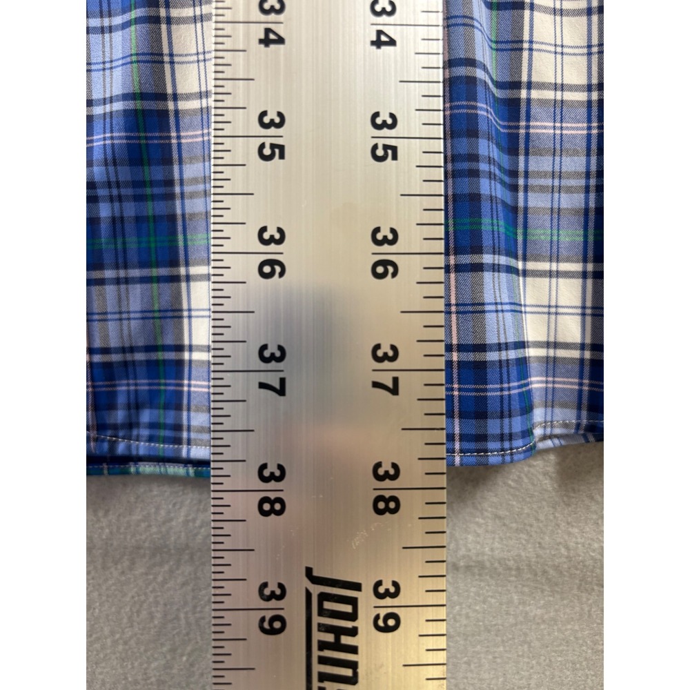 Ralph Lauren Performance Mens 4XLT Blue Plaid Stretch Button Down Shirt New - Picture 12 of 14